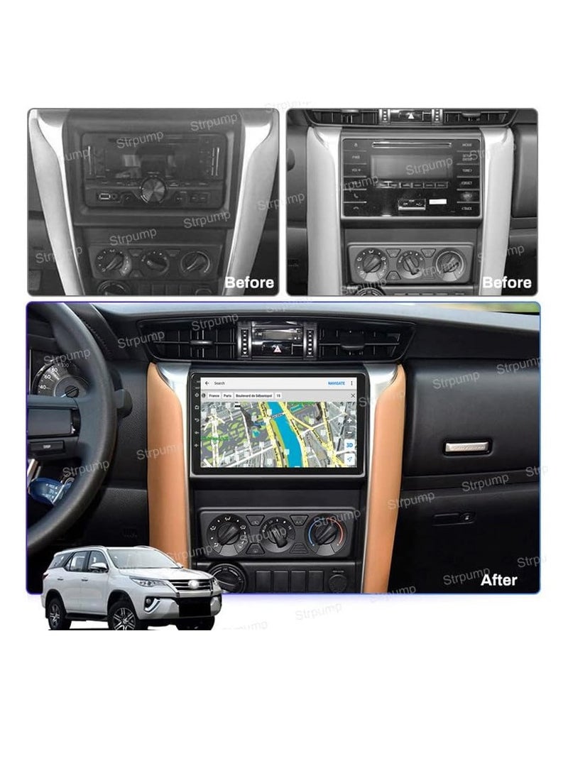 9'' 4+64GB Android 10 in Dash Car Stereo Radio Fit for Toyota Fortuner 2 2015 16 17 2018 GPS Navigation Head Unit Carplay Android Auto DSP 4G WIFI Bluetooth