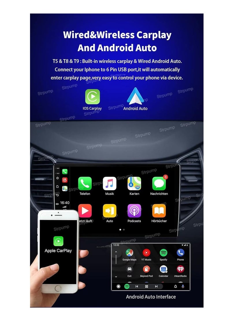 9'' 4+64GB Android 10 in Dash Car Stereo Radio Fit for Toyota Fortuner 2 2015 16 17 2018 GPS Navigation Head Unit Carplay Android Auto DSP 4G WIFI Bluetooth