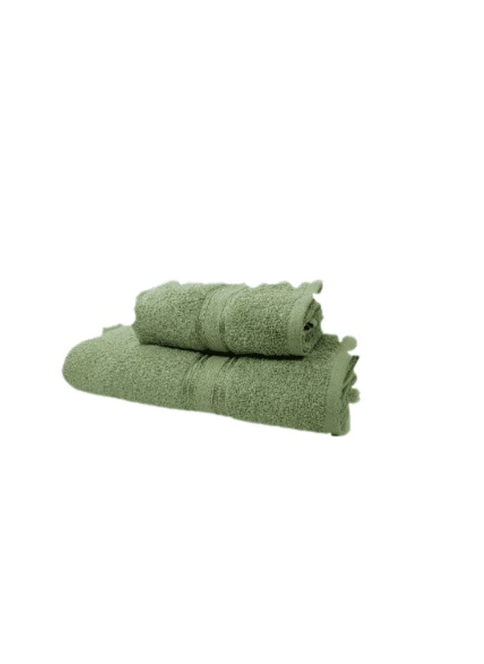 2-Piece Towel Set Jumbo & Hand Towels for Complete Comfort