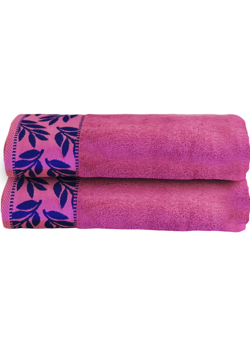 SERENA Towels (Pack of 2) 100% Cotton Premium Bath Towels (165 x 85cm) Lightweight & Highly Absorbent Quick Drying Towels, Perfect for Daily Use Super Soft Towel