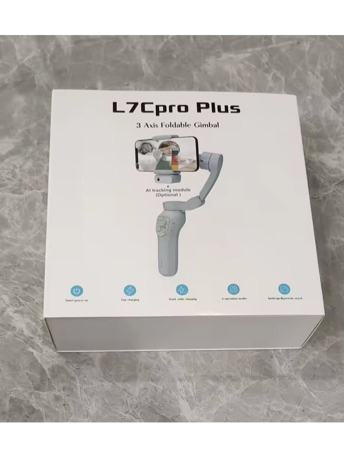 L7C Pro Plus Face Tracking Rotation Phone Gimbal Tripod 3 Axis Foldable Gimbal