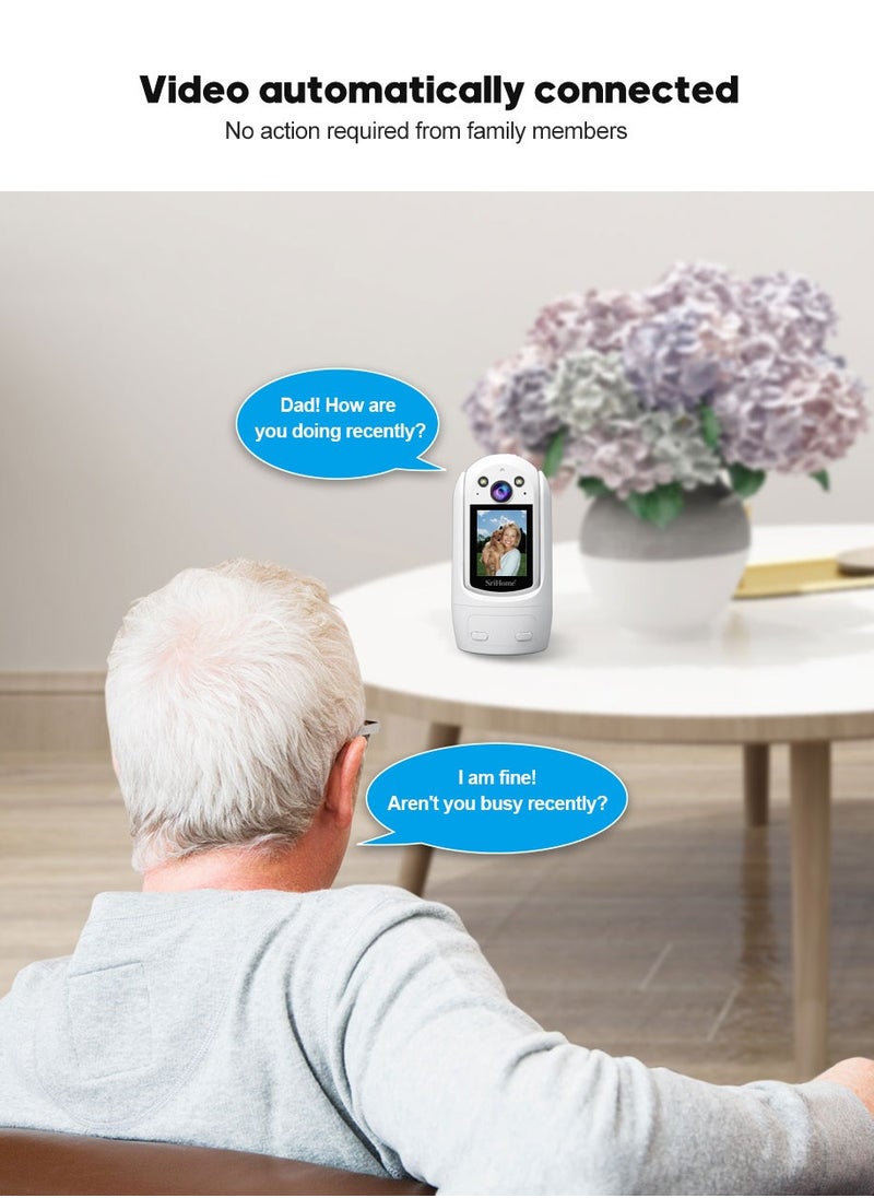 SH060,Indoor video calling smart Cameras ,Wifi Cameras 2.4inch HD Display and two-way video calling, 1080P Full HD ，360°panoramic house viewing，Accompany children AndTake care of The Elderly