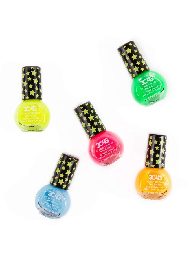 Glow In The Dark Nail Polish Nail Polish Set For Girls & Teens Includes 5 Glow In The Dark Colors Nontoxic Nail Polish Kit For Kids Ages 8+ By Make It Real