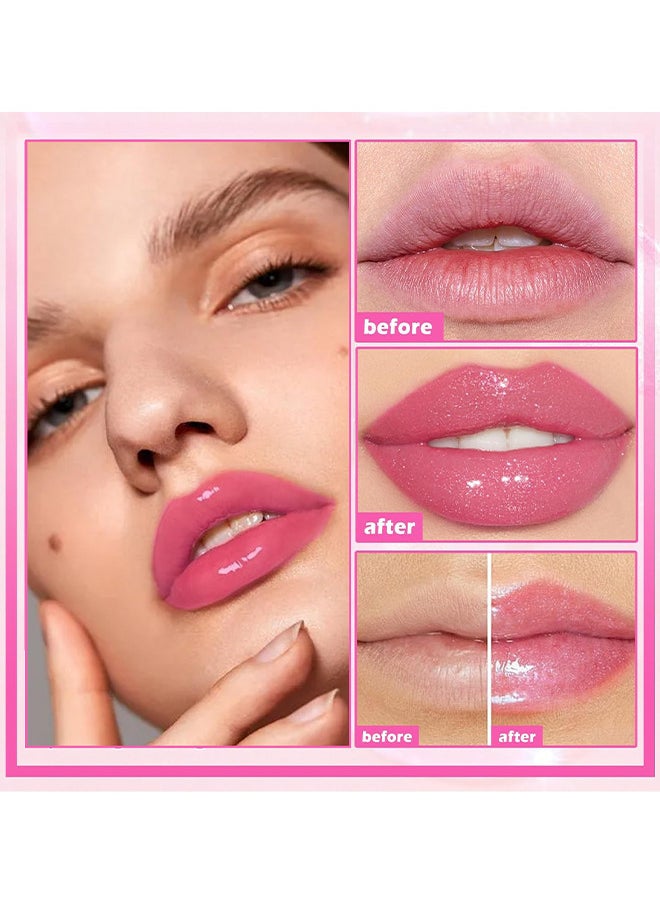 Lip Oil Gloss Temperature Color Changing Moisturizing Makeup Lipstick Hydrating Lip Plumper Extreme Lip Care Long Lasting Lip Glow Oil, Nourishing Repairing And Non-Sticky Primer Lip Tint