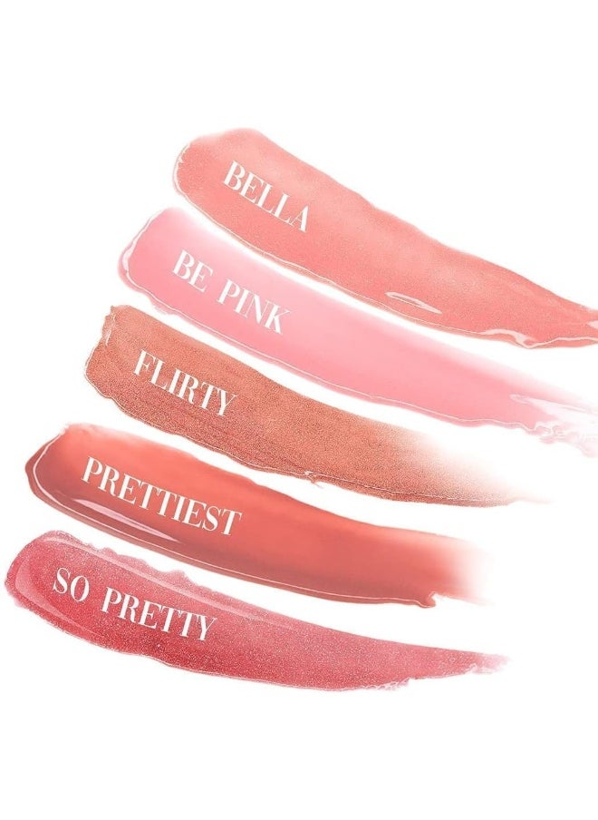 Usa. Tinted Lip Gloss Moisturizer Plumper. Non-Sticky, Pigmented, Long Lasting Formula With Sheer Shine. -Star Gloss, Flirty