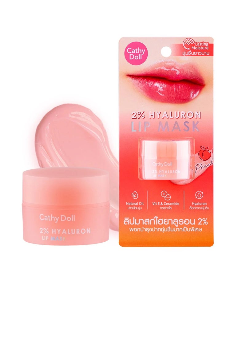 Cathy Doll 2% Hyaluron Lip Mask - Deep Hydration & Softness with Peach Extract