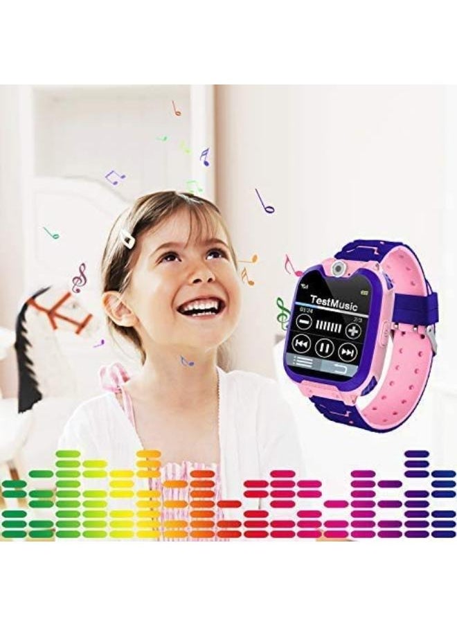 Children's Smartwatch LBS Tracker Intelligent Watch with Call SOS Voice Chat Digital Camera Game for Children Boys and Girls Student With Touch Screen for Children Birthday Gifts