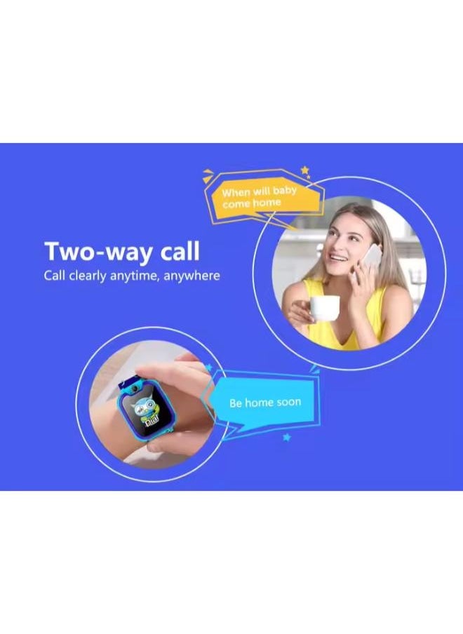 Children's Smartwatch LBS Tracker Intelligent Watch with Call SOS Voice Chat Digital Camera Game for Children Boys and Girls Student With Touch Screen for Children Birthday Gifts