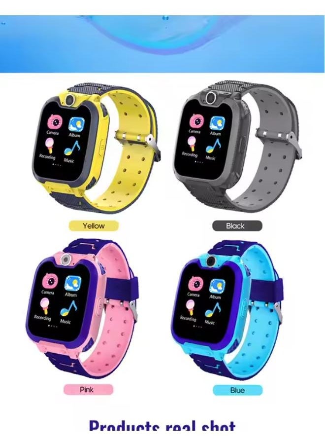 Children's Smartwatch LBS Tracker Intelligent Watch with Call SOS Voice Chat Digital Camera Game for Children Boys and Girls Student With Touch Screen for Children Birthday Gifts