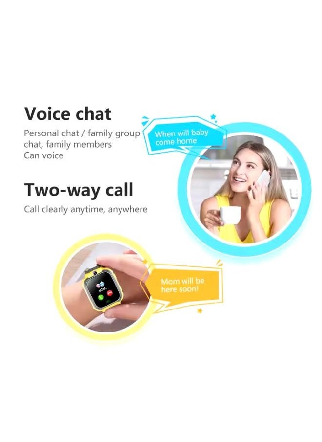 Children's Smartwatch LBS Tracker Intelligent Watch with Call SOS Voice Chat Digital Camera Game for Children Boys and Girls Student With Touch Screen for Children Birthday Gifts