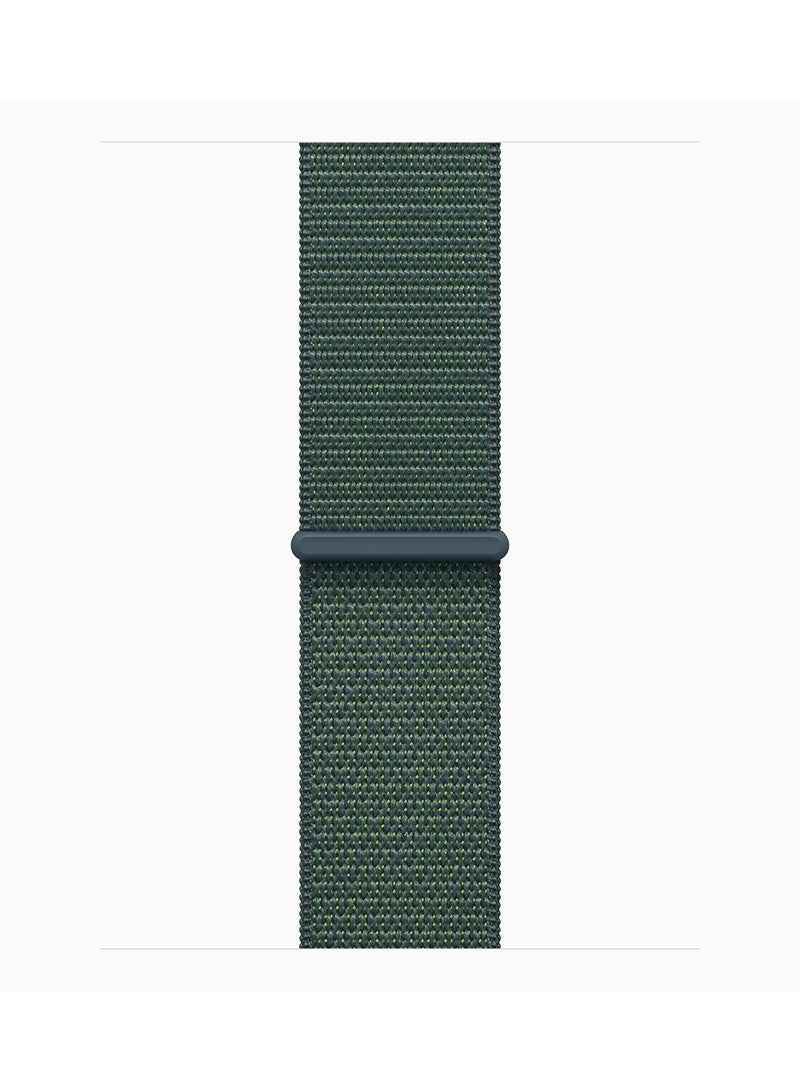 Watch SE (2024) GPS + Cellular 44mm Starlight Aluminium Case With Lake Green Sport Loop