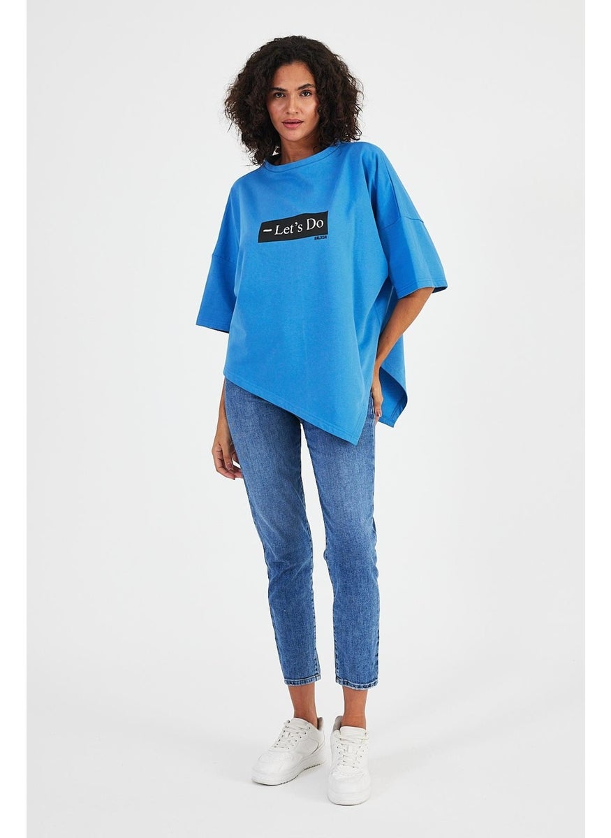 Alexandergardı Asymmetric Cut Oversize T-SHIRT(B24-00194)