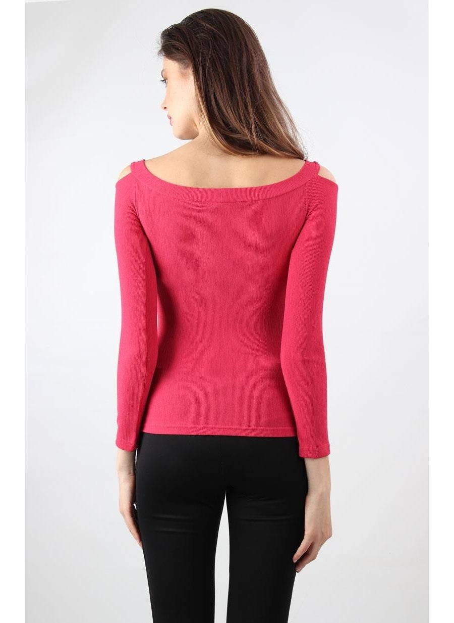 Shoulder Detail Long Sleeve T-Shirt (B20-159600)