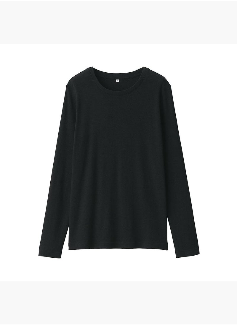 Soy Fiber Blend Ribbed Turtle Neck Long Sleeve T-Shirt