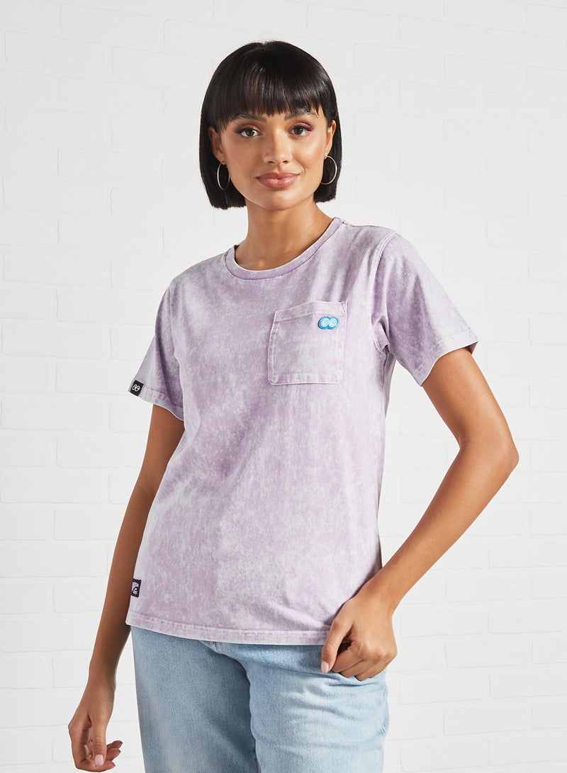 Patch Logo T-Shirt Light Purple