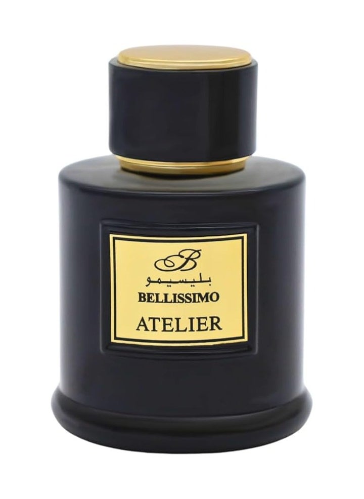 Bellissimo Atelier Black Eau de Parfum 3.4 fl oz   Captivating & Long-Lasting for Man Fragrance in Elegant Packaging