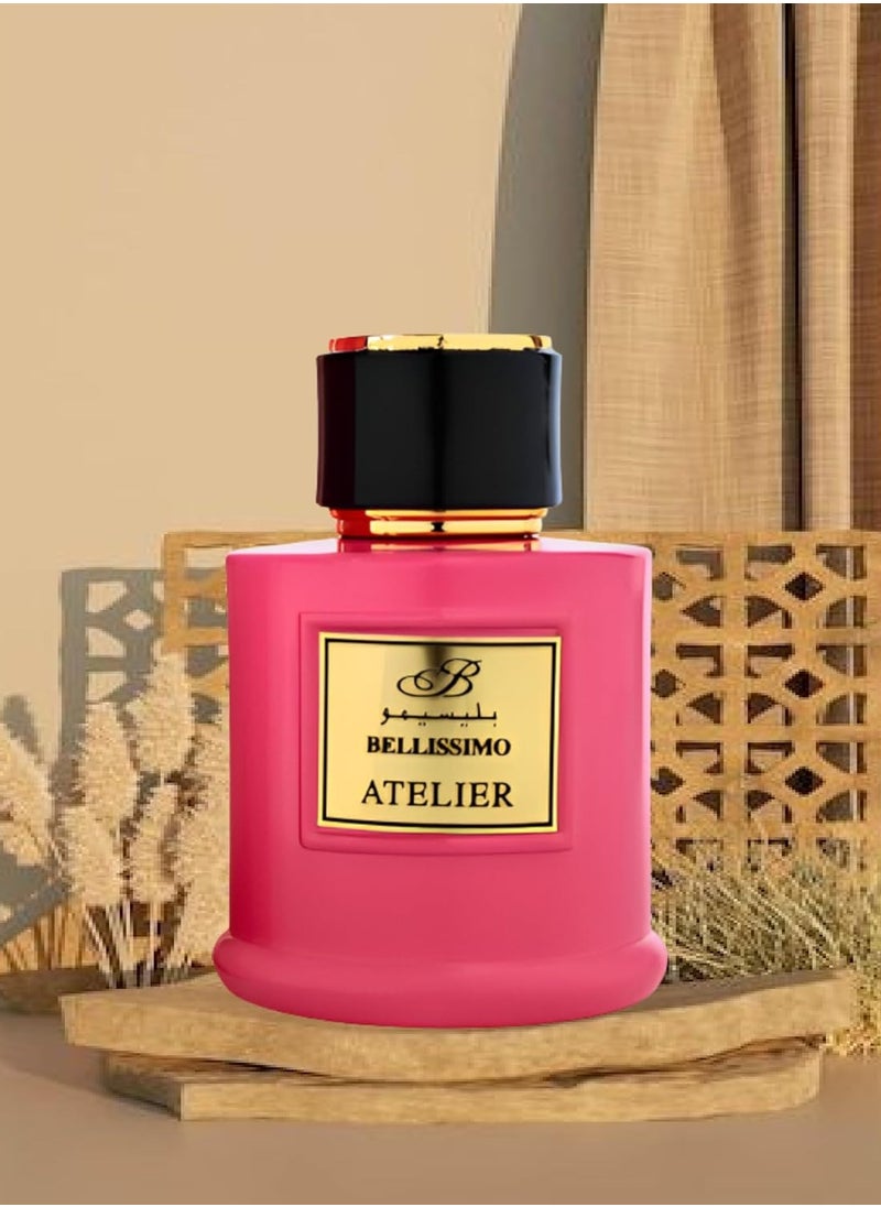 Bellissimo Atelier Pink Eau de Parfum 3.4 fl oz   Captivating & Long-Lasting Women's Fragrance in Elegant Packaging