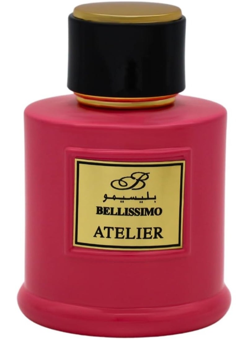 Bellissimo Atelier Pink Eau de Parfum 3.4 fl oz   Captivating & Long-Lasting Women's Fragrance in Elegant Packaging