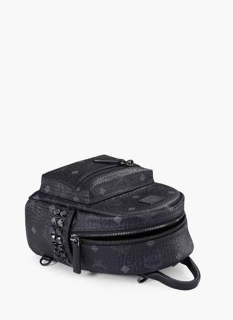 MCM Stark Bebe Boo Side Studs Backpack in Visetos