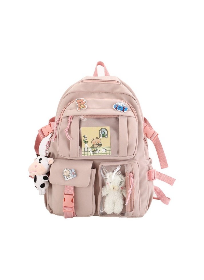 Magic Oxford Fabric Harajuku Style Backpack Colour:Pink Sizes:43*32*13cm