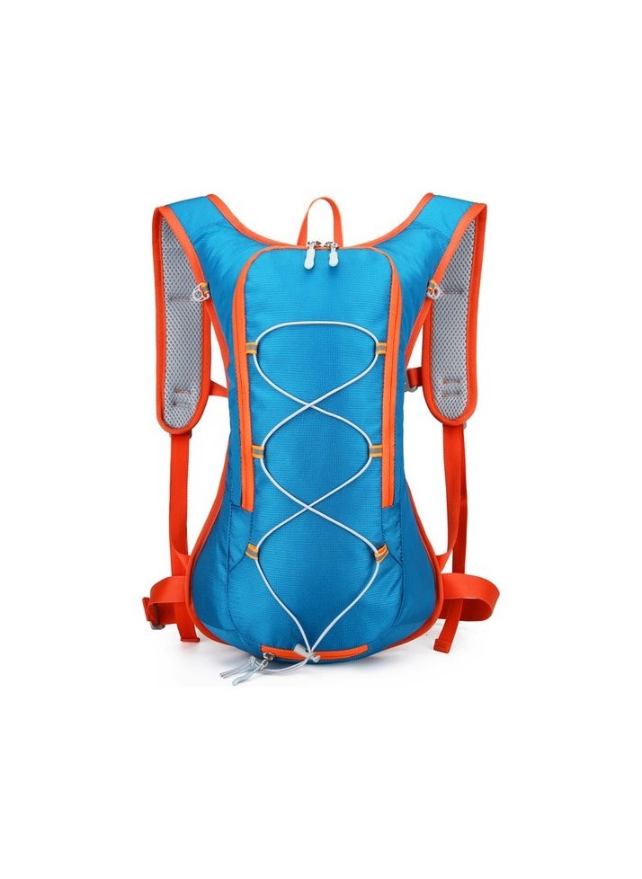 Bike Bag against Outdoor Spring Hiking Mountaineering Backpack Riding Back Colour:Blue