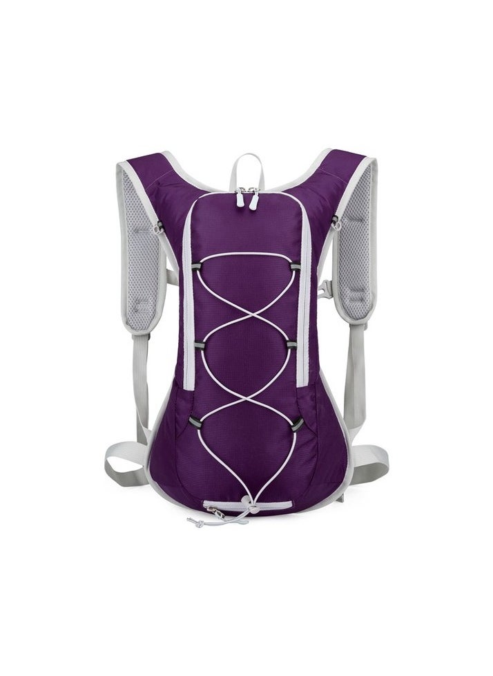 Bike Bag against Outdoor Spring Hiking Mountaineering Backpack Riding Back Colour:Purple