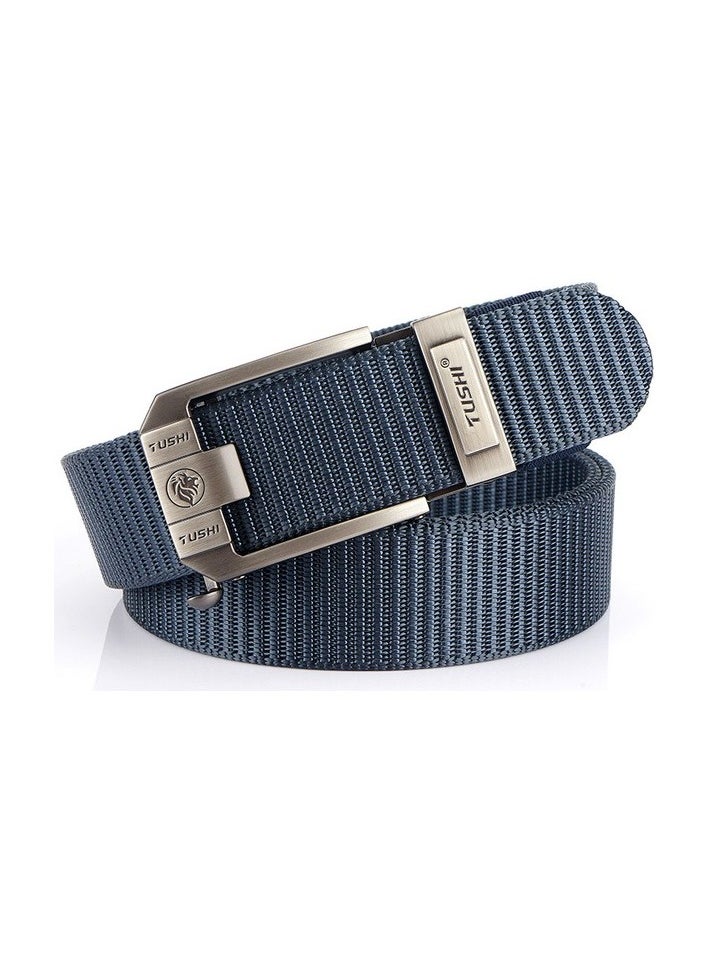 Male daily nylon automatic belt Colour:Blue Body:Standard