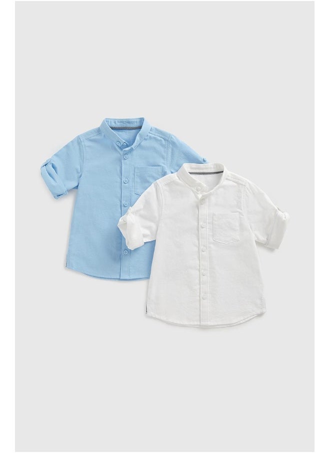 Chambray and White Oxford Shirts - 2 Pack