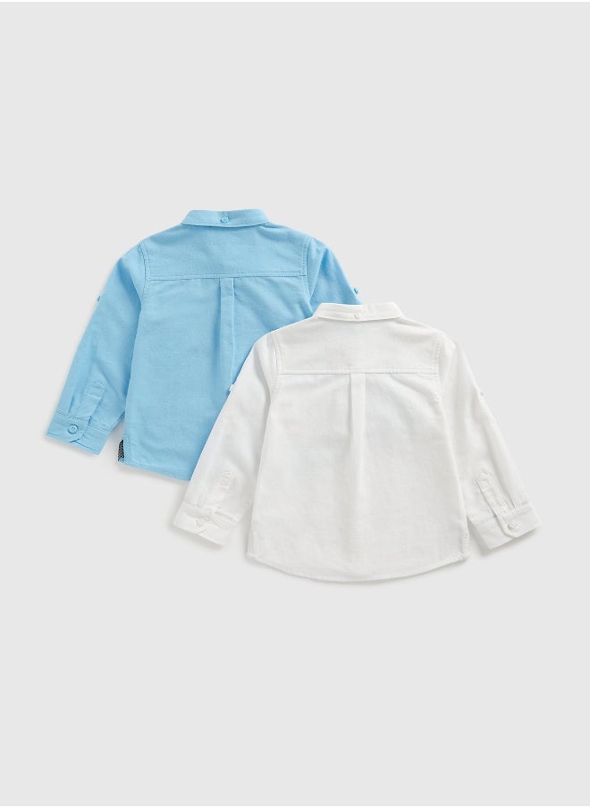 Chambray and White Oxford Shirts - 2 Pack