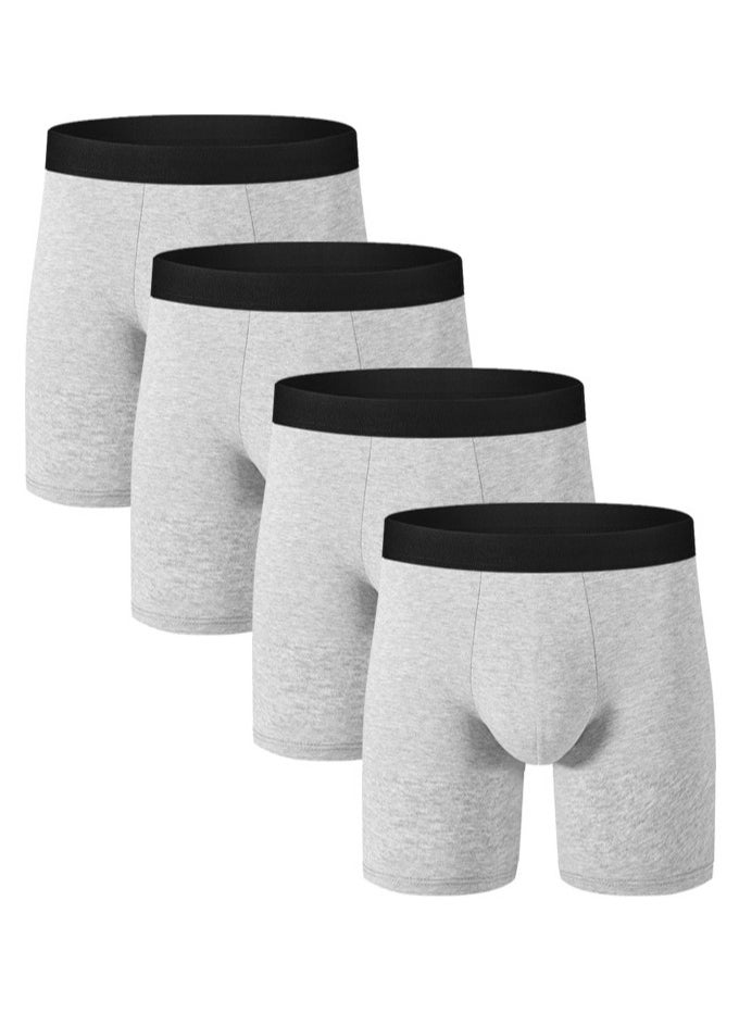 4 Pairs Men's Soft Cotton Briefs