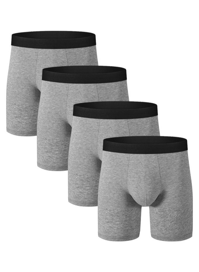 4 Pairs Men's Soft Cotton Briefs