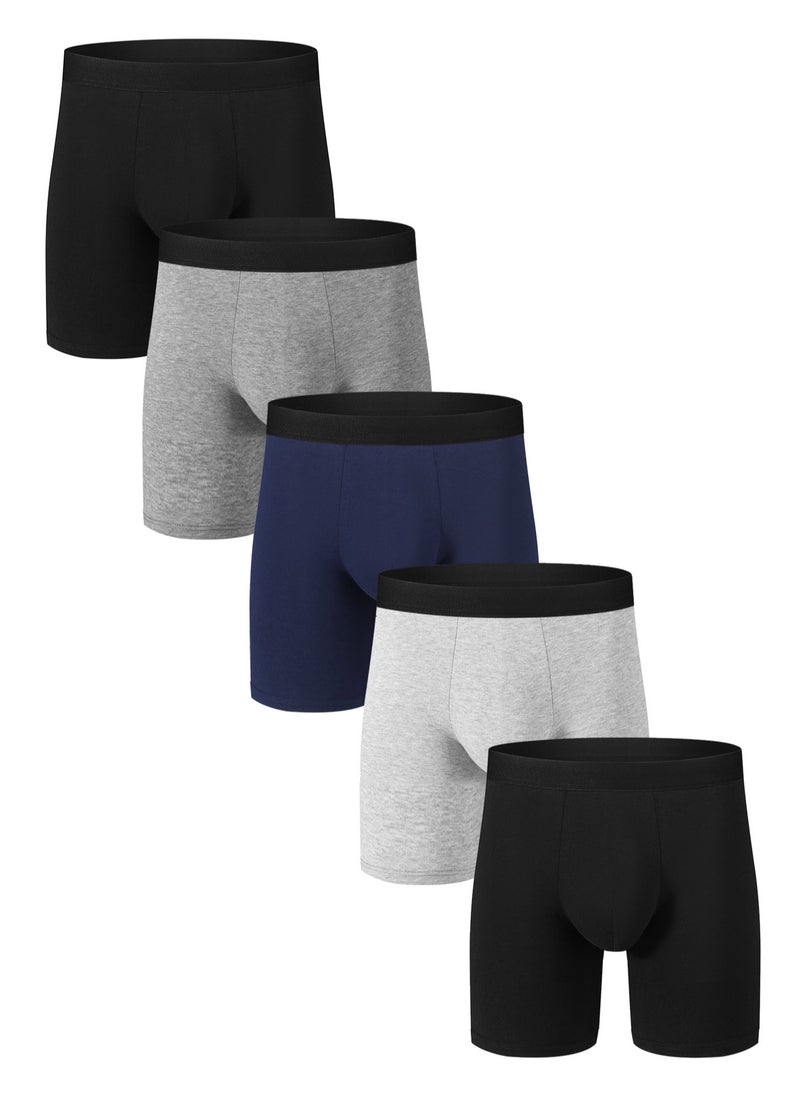 5 Pairs Men's Soft Cotton Briefs