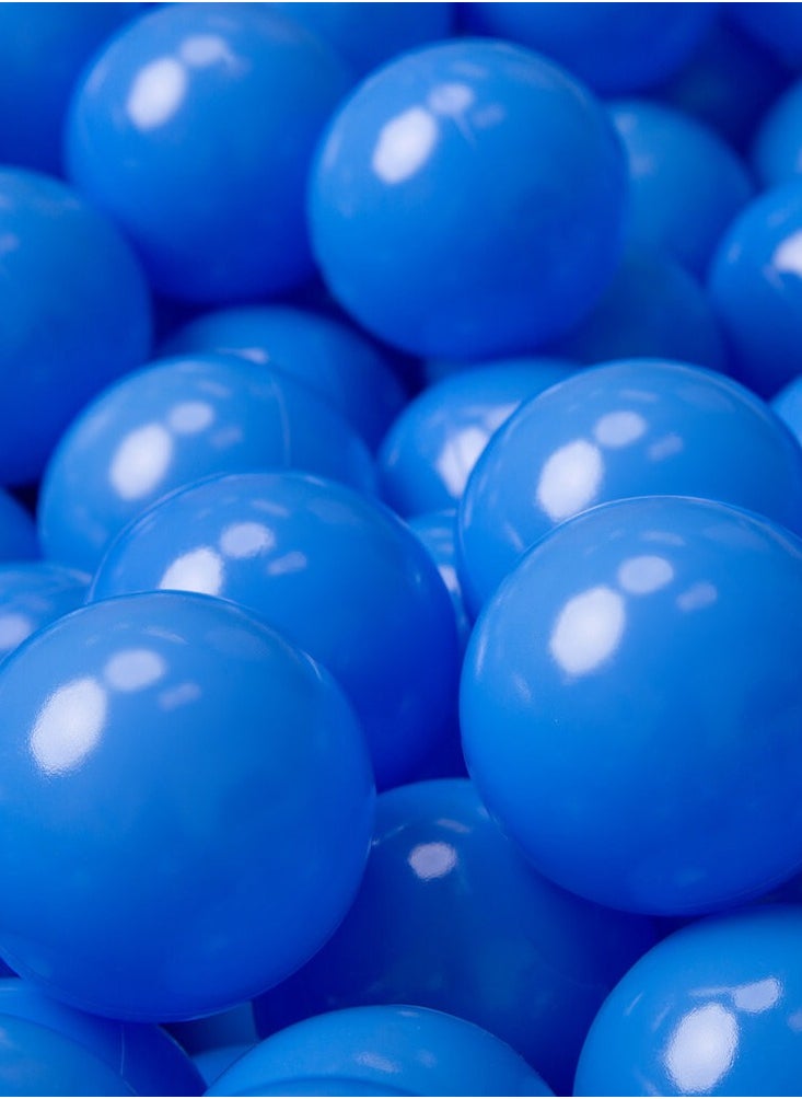 Ocean Fun Balls in Vibrant Blue - 100 Pcs Soft Plastic Balls for Kids - Perfect for Tent, Swim Pit, Pool & Bathtub - 7cm