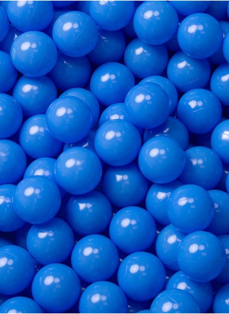 Ocean Fun Balls in Vibrant Blue - 100 Pcs Soft Plastic Balls for Kids - Perfect for Tent, Swim Pit, Pool & Bathtub - 7cm