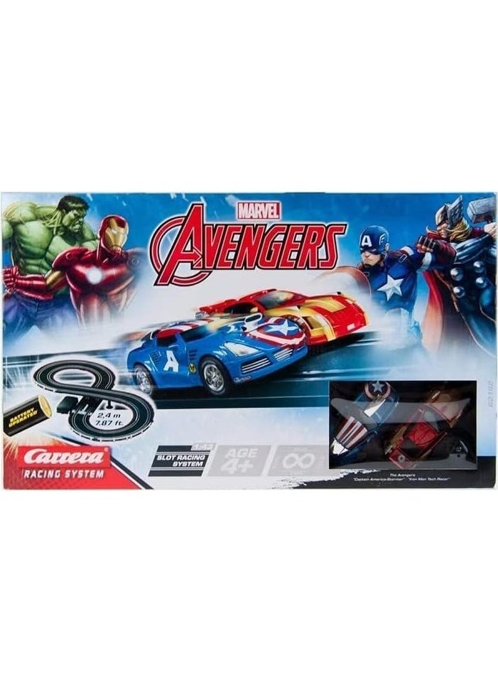 Marvel Avengers Slot Car Racing System Figure-8 Track | Remote Control Racing Set | High-speed action, Marvel characters | Fun for kids and collectors | Ages 6+