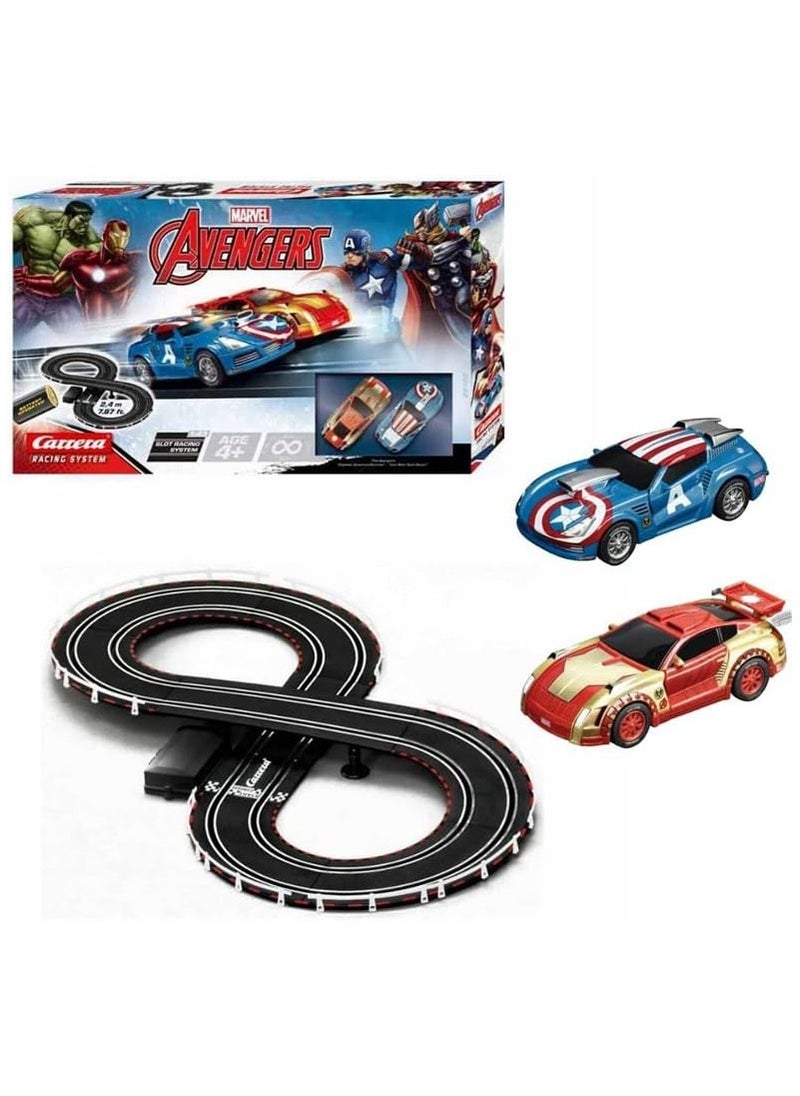 Marvel Avengers Slot Car Racing System Figure-8 Track | Remote Control Racing Set | High-speed action, Marvel characters | Fun for kids and collectors | Ages 6+