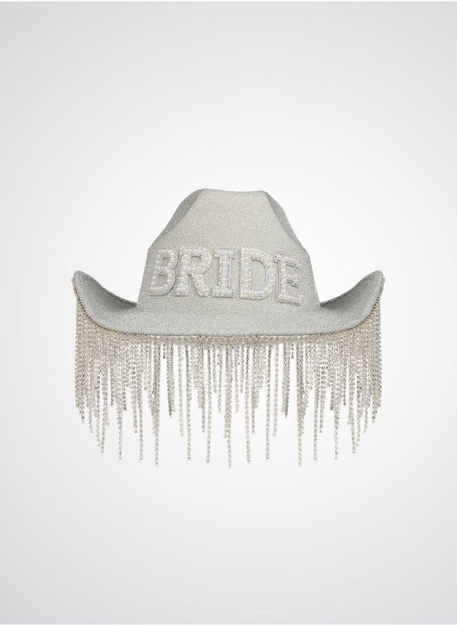 BRIDE Rhinestone Tassel Cowboy Cowboy Hat