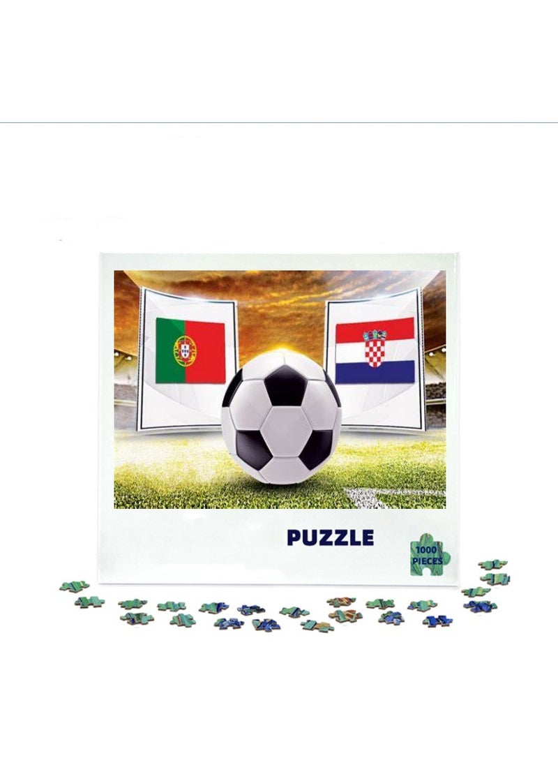 3D Football Sports Competition 1000-Piece Puzzle