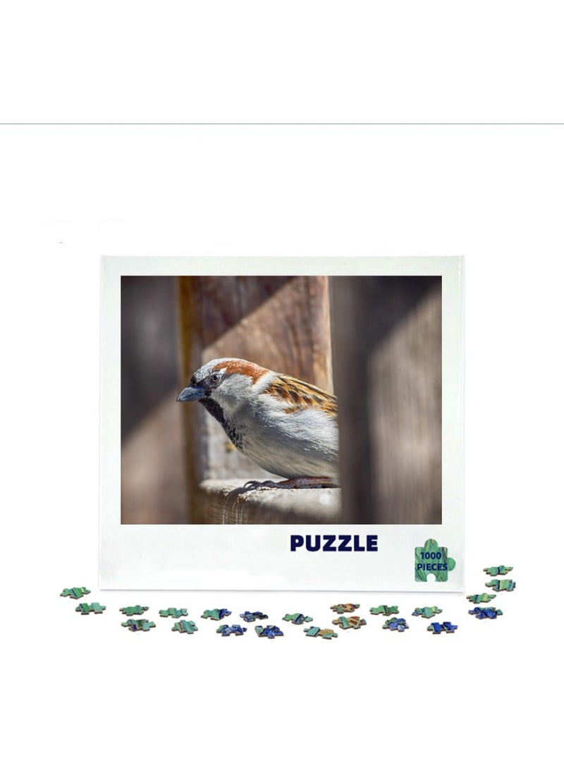 3D Simulation Sparrow Puzzle - 1000 Pieces