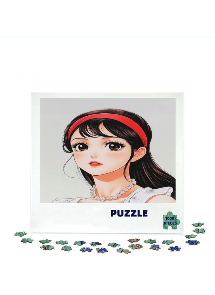 3D Anime Girl 1000-Piece Puzzle