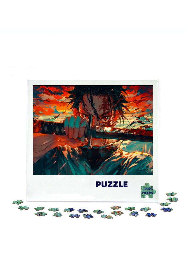 3D Samurai 1000-Piece Puzzle