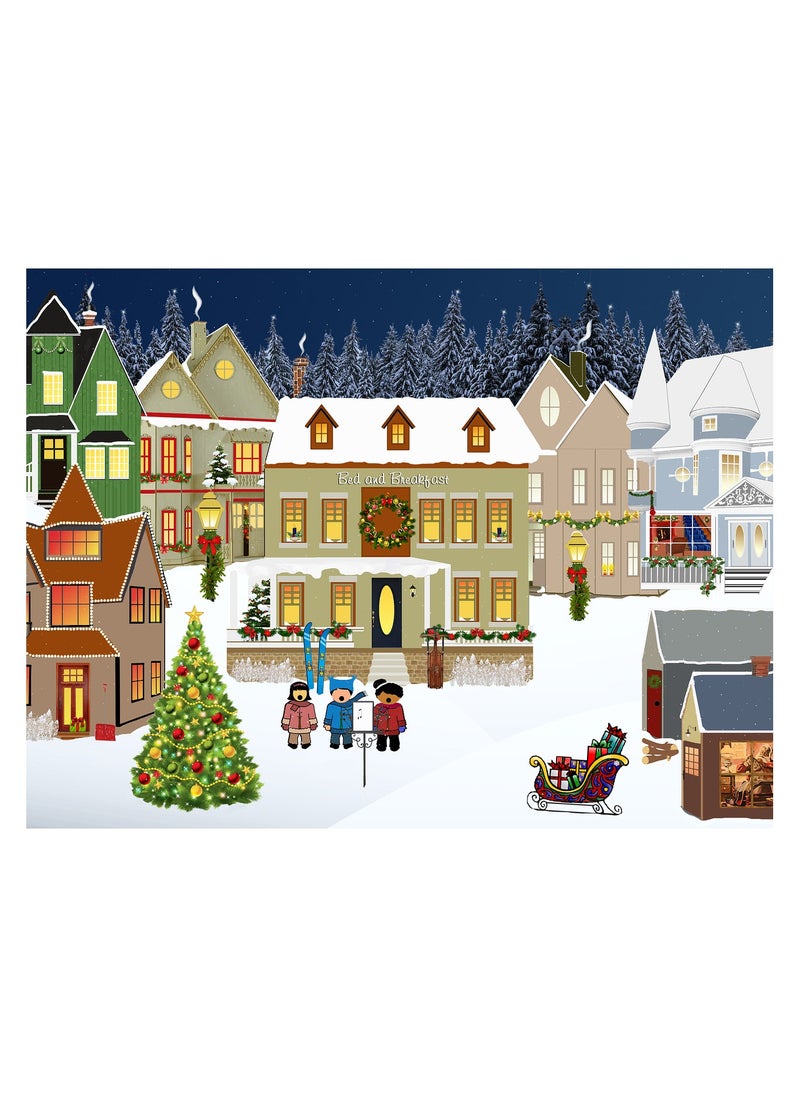 3D Snow Scene Nature Landscape 1000-Piece Puzzle