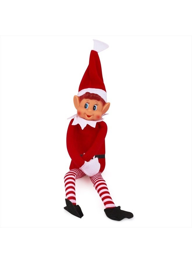 Christmas Elf Behaving Badly Plush Toy | Novelty Long Bendy Naughty Boy Christmas Elves Doll | 12 Inches