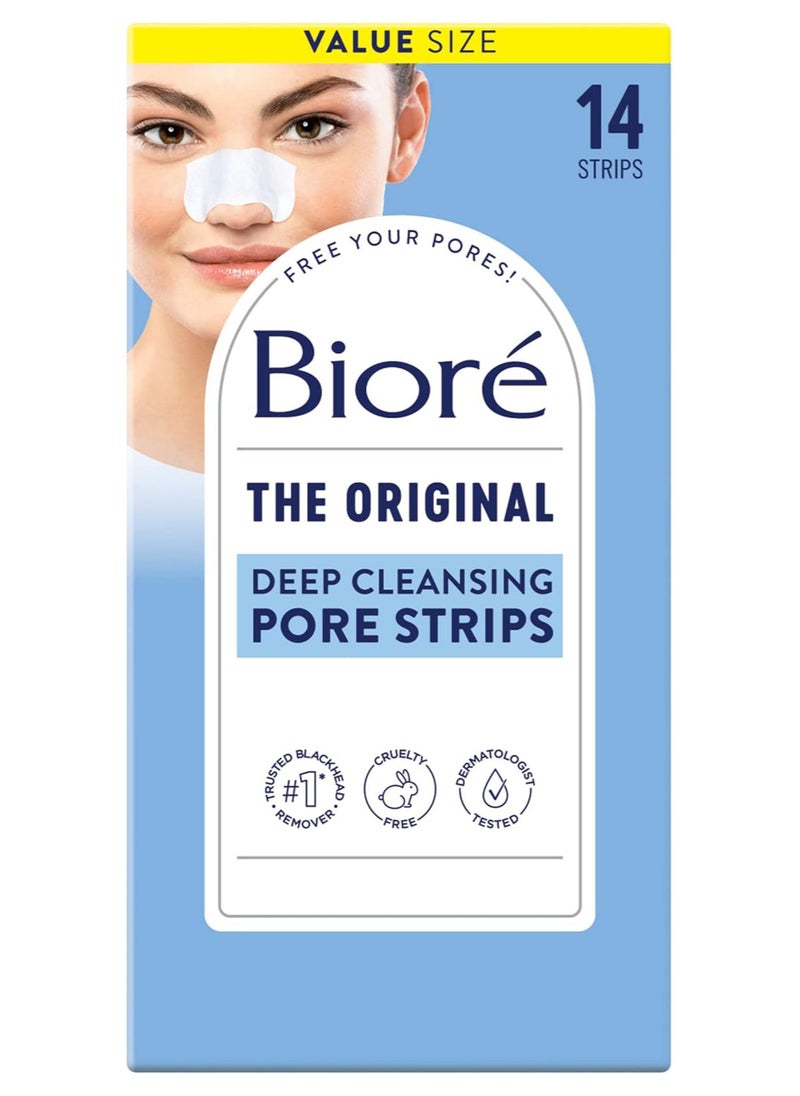 Biore, Deep Cleansing Pore Strips, The Original, 14 Nose Strips