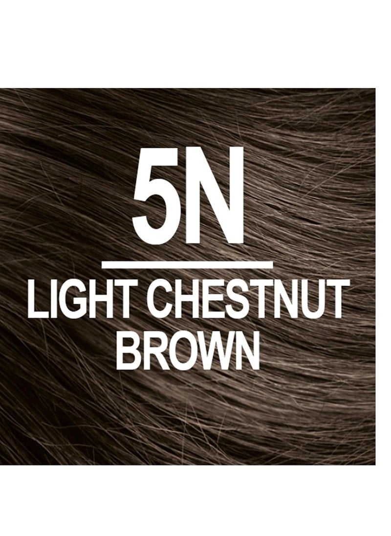 Naturtint 5N Light Chestnut Brown Permanent Hair Color (Pack of 1), Ammonia Free, Vegan, Cruelty Free, up to 100% Gray Coverage, Long Lasting Results (Packaging may vary)