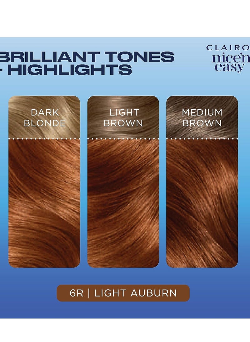 Clairol Nice'n Easy Permanent Hair Color, 6R Light Auburn