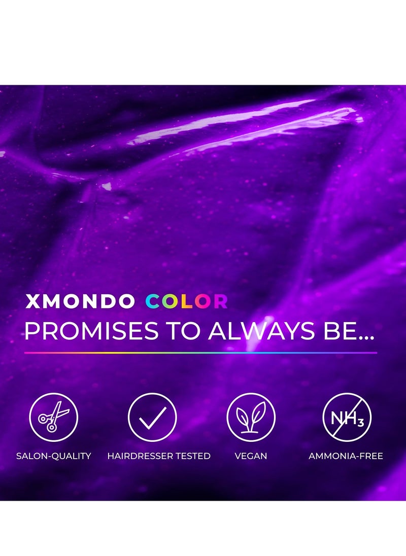XMONDO Color Super Purple Depositing Mask & Semi-Permanent Purple Dye | Infused with Bond Booster Technology & Hyaluronic Acid for Nourishment, Revitalization & Repair, Vegan Formula, 8 Fl Oz 1-Pack