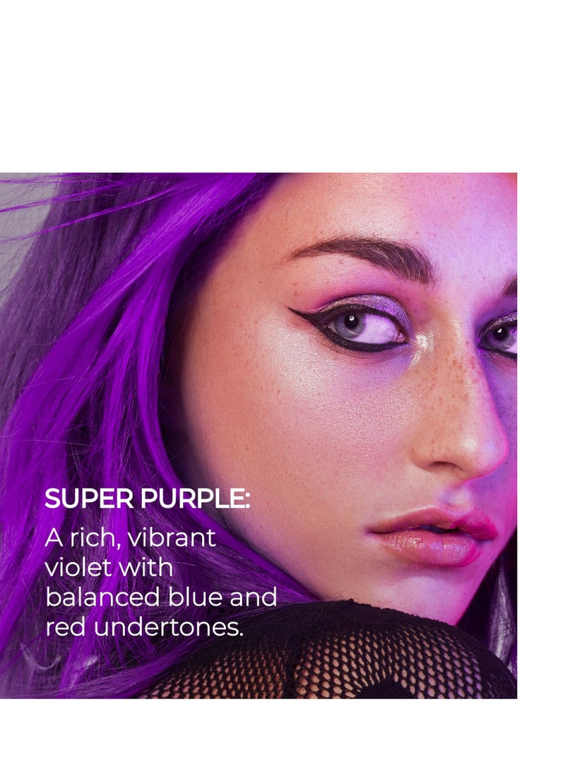 XMONDO Color Super Purple Depositing Mask & Semi-Permanent Purple Dye | Infused with Bond Booster Technology & Hyaluronic Acid for Nourishment, Revitalization & Repair, Vegan Formula, 8 Fl Oz 1-Pack