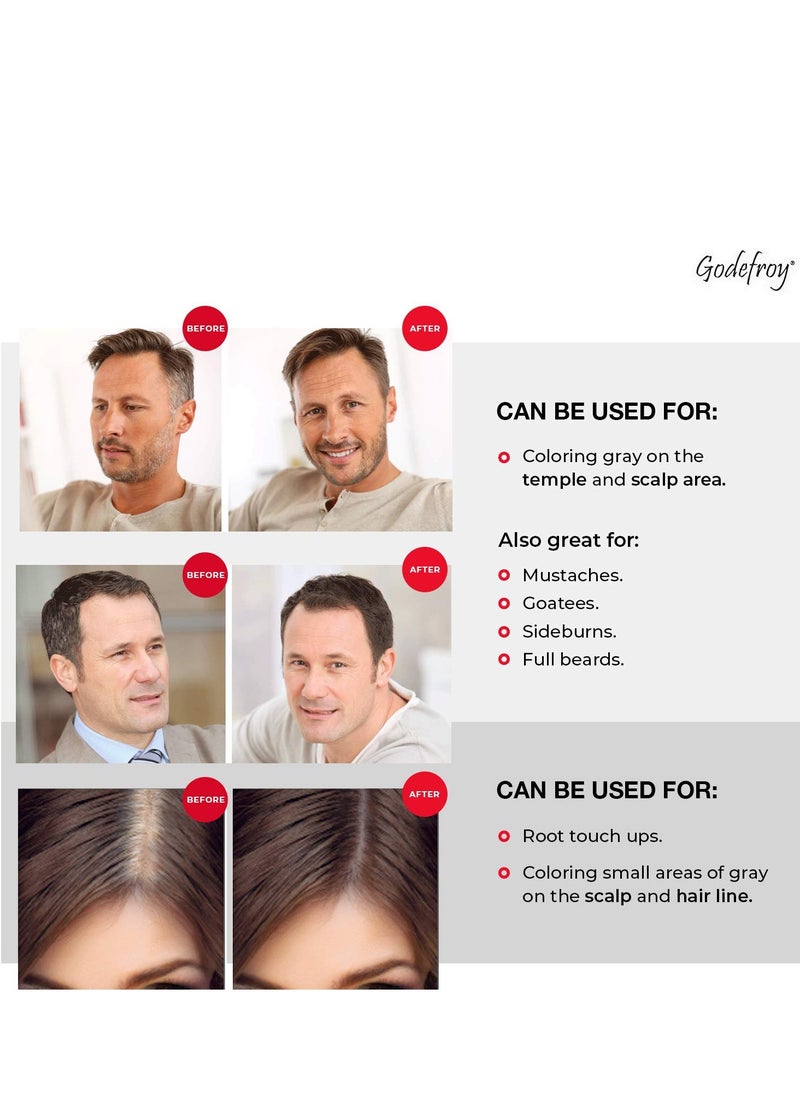 Godefroy Hair Color Tint Kit, Medium Brown, 20 Applications