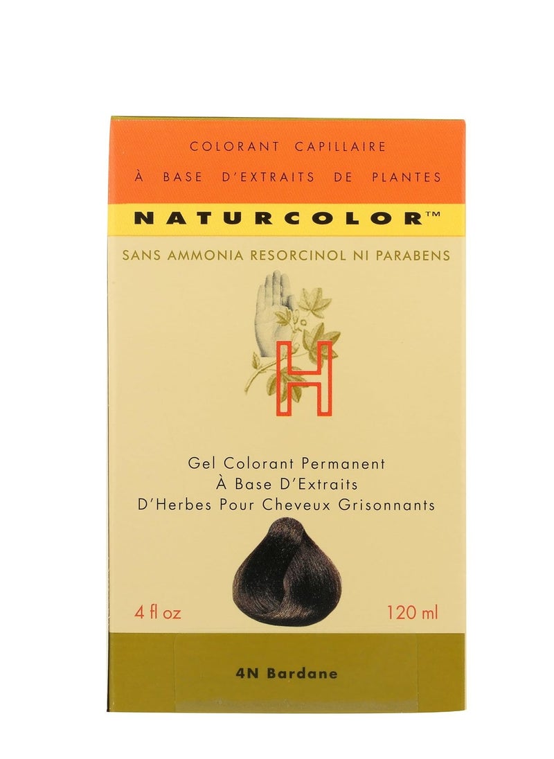 naturcolor Haircolor Hair Dye - Burdock, 4 Fl Oz (4N)